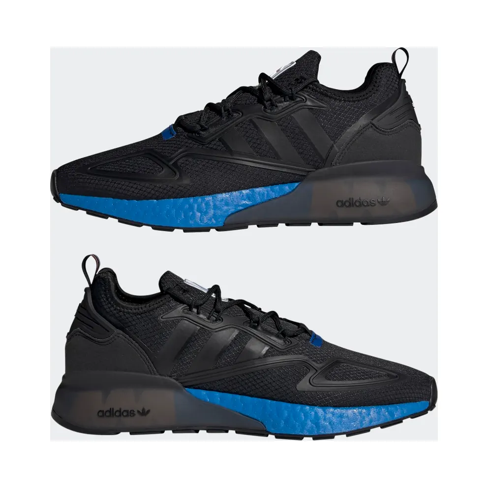 Adidas ZX 2K Boost Core Black / Core Black / Glow Blue (FX7029)