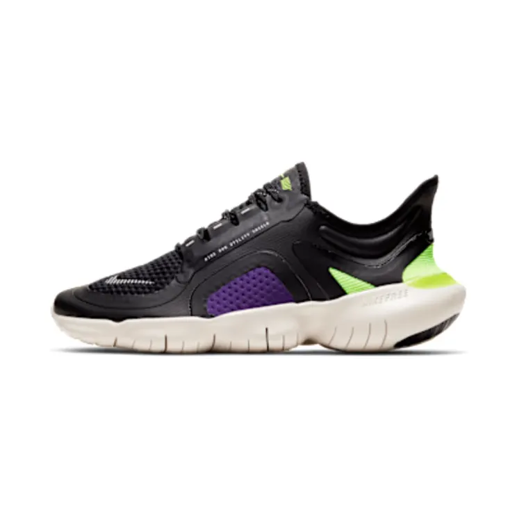 Nike Free RN 5.0 Shield “Black / Voltage Purple / Metallic Silver” (BV1224-001)