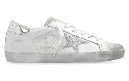 Golden Goose Super-Star White SIlver Metallic Glitter (GWF00101.F005352.10268)