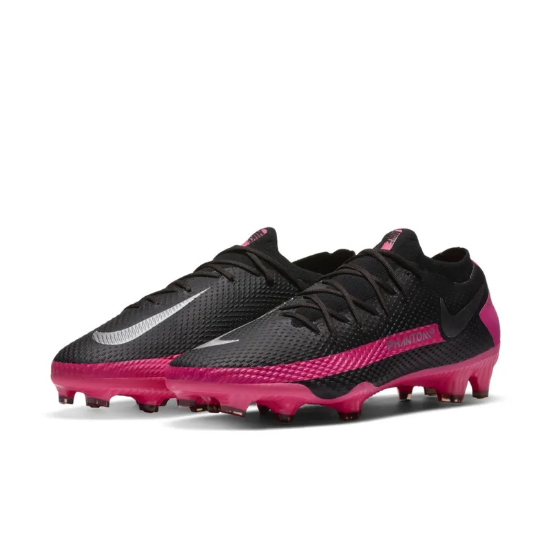 Nike Phantom GT Pro FG Black Pink Blast Black/Pink Blast-Metallic Silver (CK8451-006)