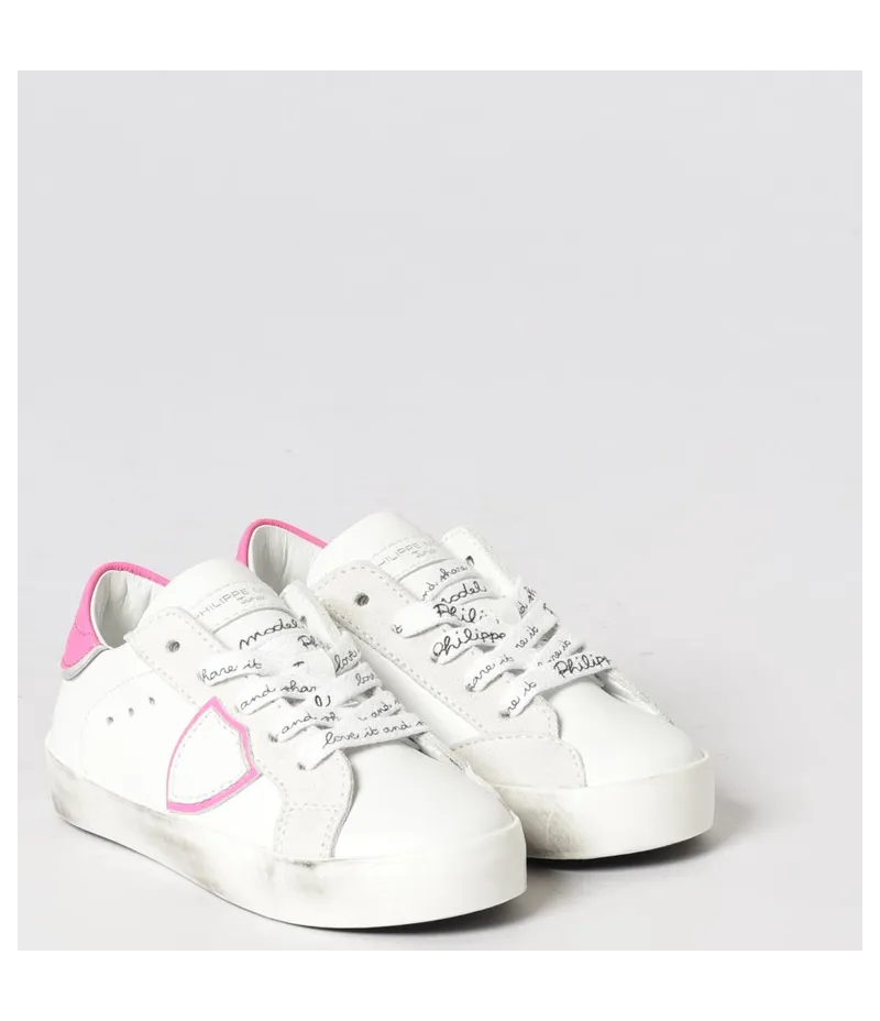 Philippe Model Junior Leather Sneakers Philippe Model White 2 (832714)