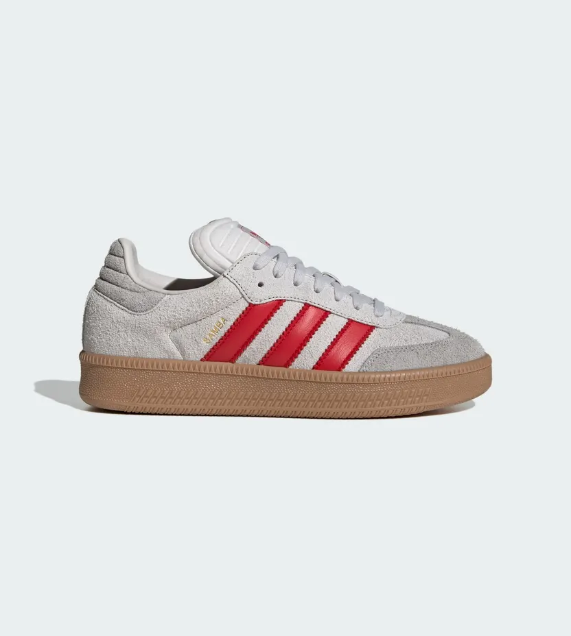 adidas Samba XLG Grey One Better Scarlet Gum (JS3826)