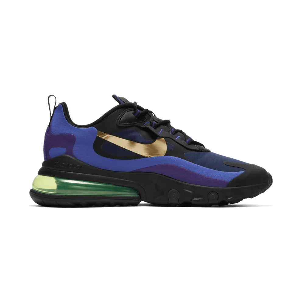 Nike Air Max 270 React Heavy Metal Black/Deep Royal Blue/Hyper Royal (AO4971-005)