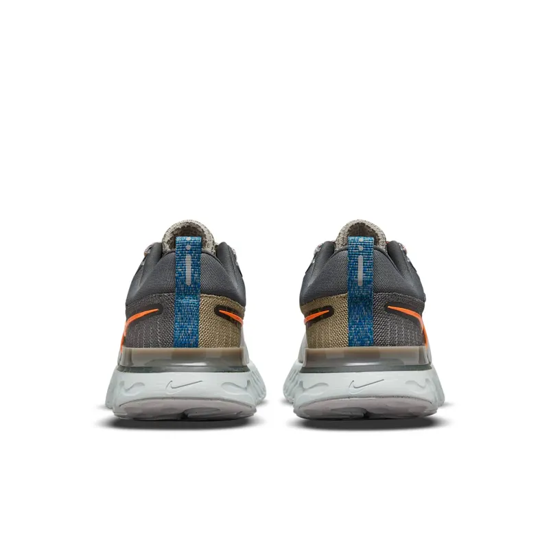 Nike React Infinity Run Flyknit 2 Light Bone Grey Orange (DC4577-001)
