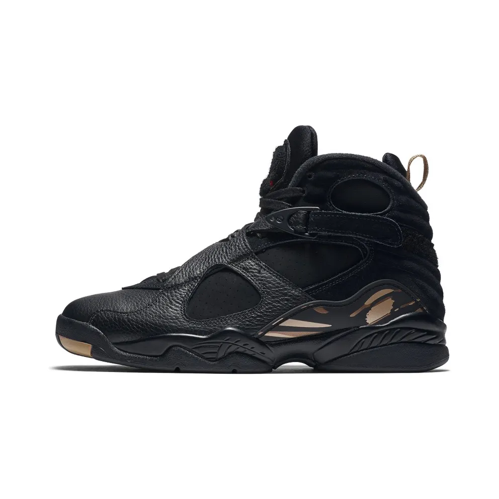 Jordan 8 Retro OVO Black Black/Blur-Metallic Gold-Varsity Red (AA1239-045)