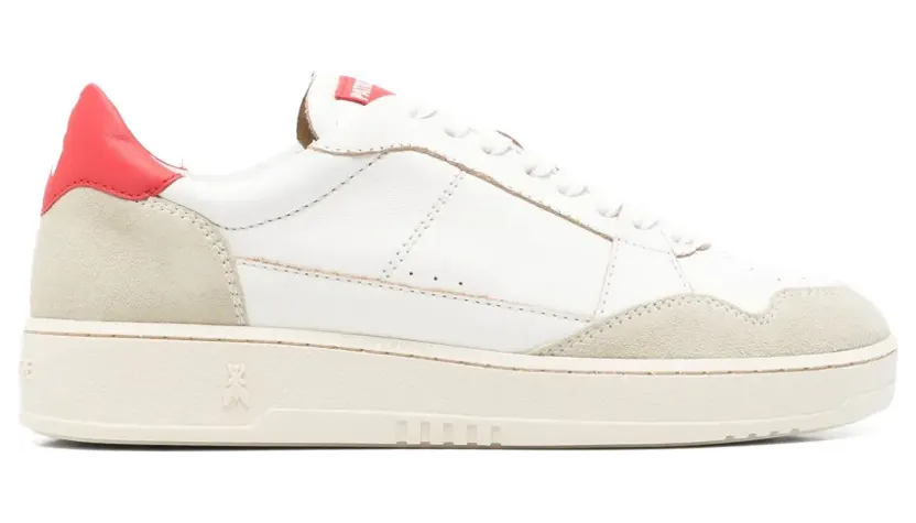 Patrizia Pepe Fly ’93 suede-panelled “White” (8Z0068L055FF69)