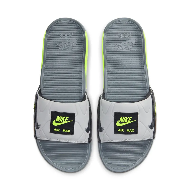 Nike Air Max 90 Slide Smoke Grey Volt Black Smoke Grey/Volt-Black-Smoke Grey (BQ4635-001)