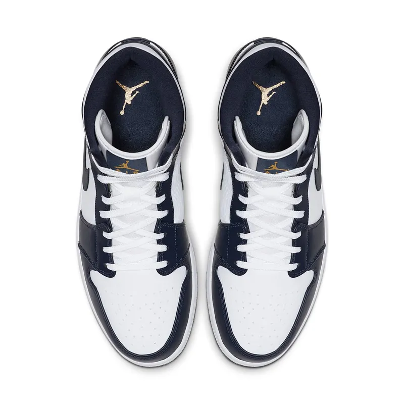 Air Jordan Nike AJ I 1 Mid ‘Obsidian’ (2019) (554724-174)