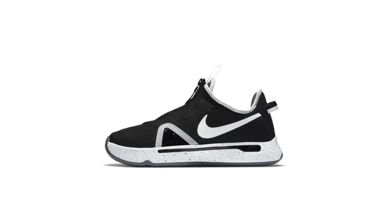 Nike PG 4 Team Black White Black/Pure Platinum-White (CK5828-002)