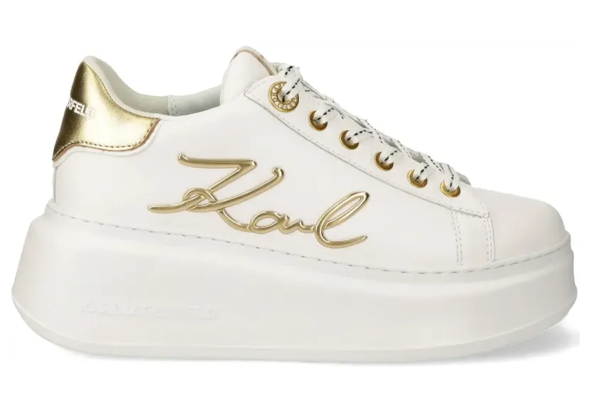 Karl Lagerfeld Sneakers mit Logo-Patch – Weiß (KL63510A01G)