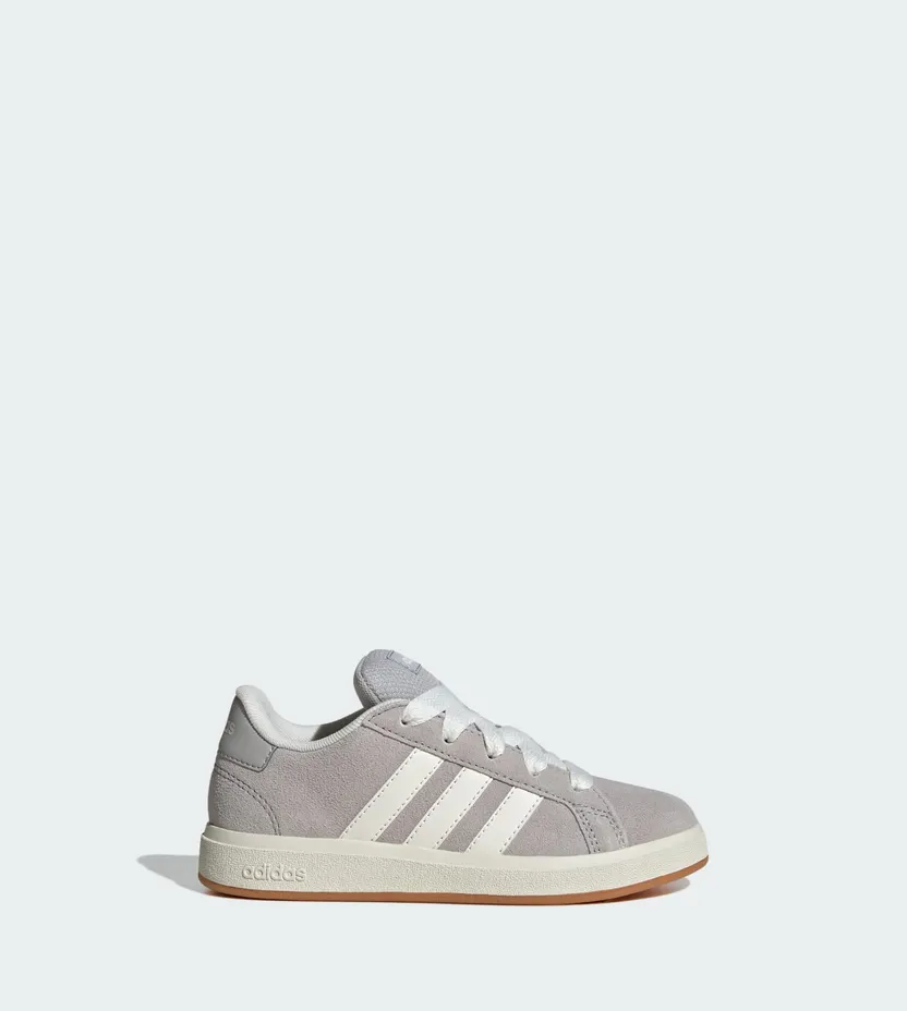 Adidas Grand Court 00s Kids Grey Two / Off White / Gum (JH6179)