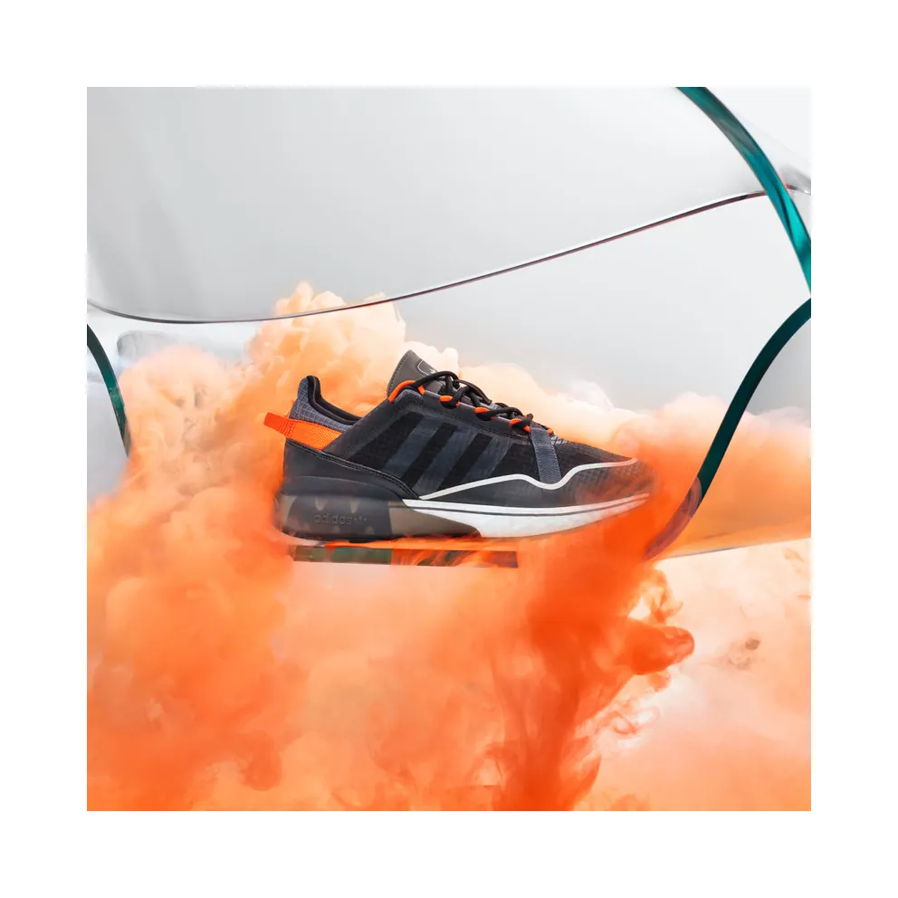 Adidas ZX 2K Boost Pure Core Black / Grey Six / Orange (H06569)