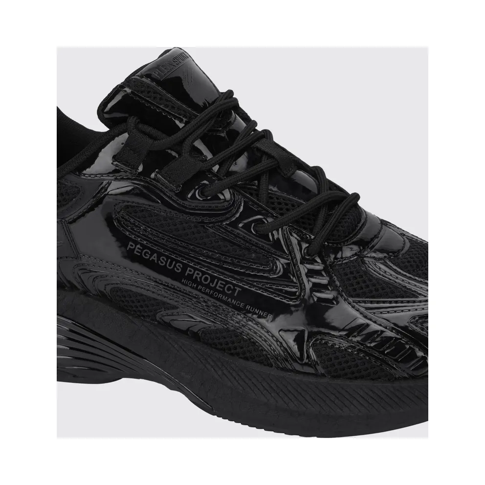 Plein Sport Pegasus Project Mesh And Patent Leather Black (FAESUSC0848STE003N0202)