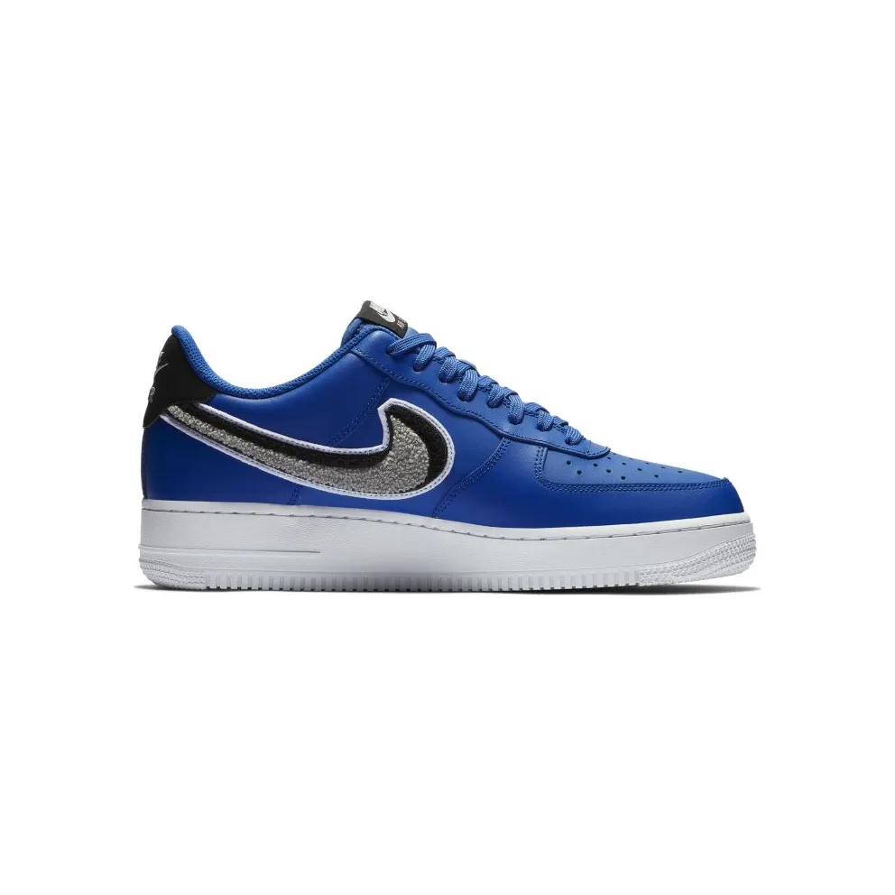 Nike Air Force 1 Low ’07 LV8 Chinelle Swoosh Game Royal/Wolf Grey/Black (823511-409)