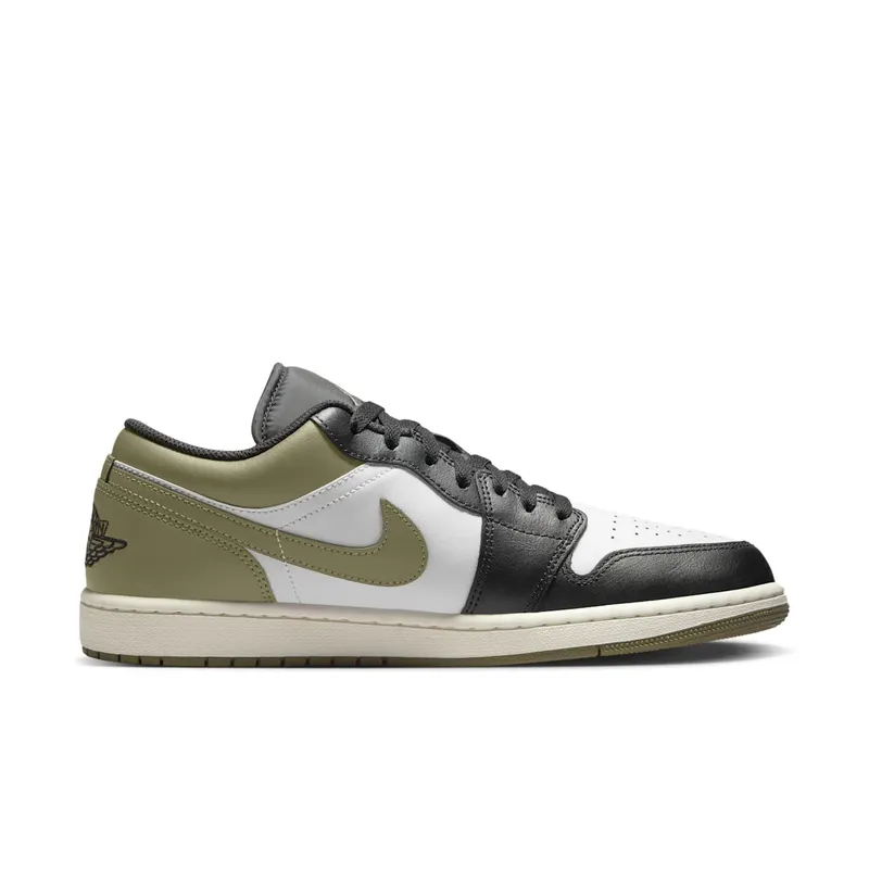 Air Jordan 1 Low “Black Toe Medium Olive” (553558-092)