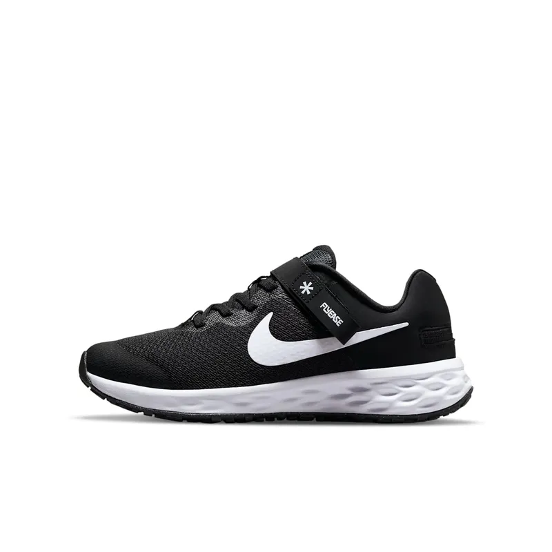 Nike Revolution 6 FlyEase Older Kids’ Easy On/Off Road Running Black 50% Sustainable Materials (DD1113-003)