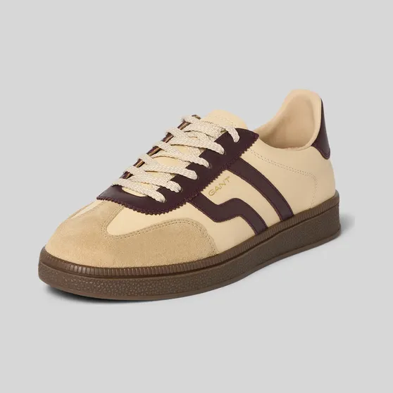 Gant leather suede-panel sneakers – Beige (33531344G12)