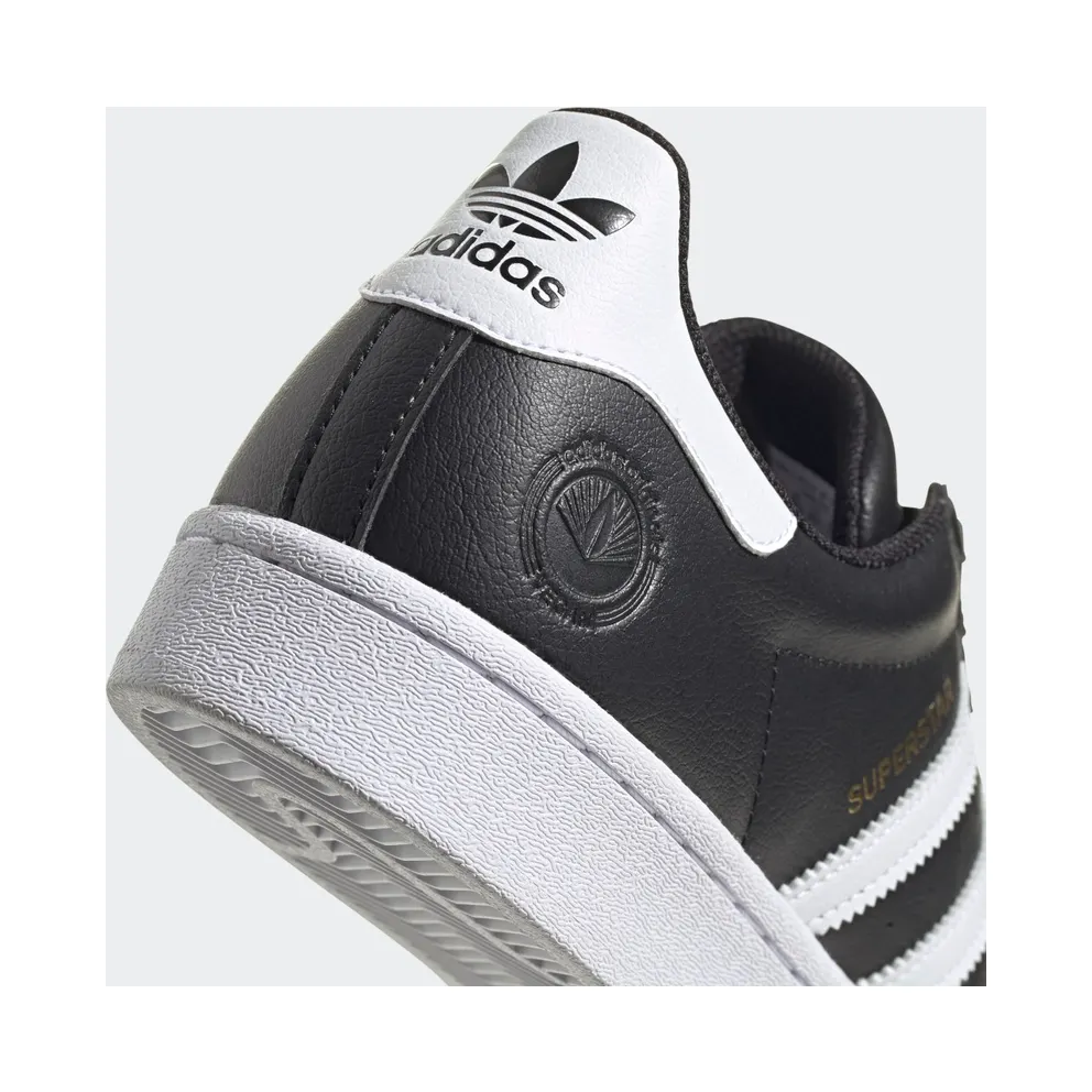adidas Superstar Vegan Black White Core Black/Cloud White/Gold Metallic (FW2296)