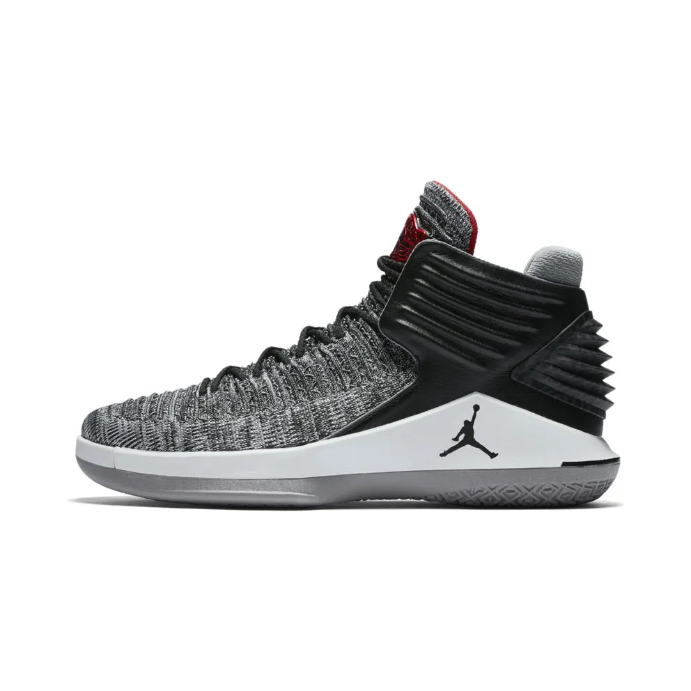 Jordan XXXII Black Cement Black/University Red-White-Wolf Grey (AA1253-002)