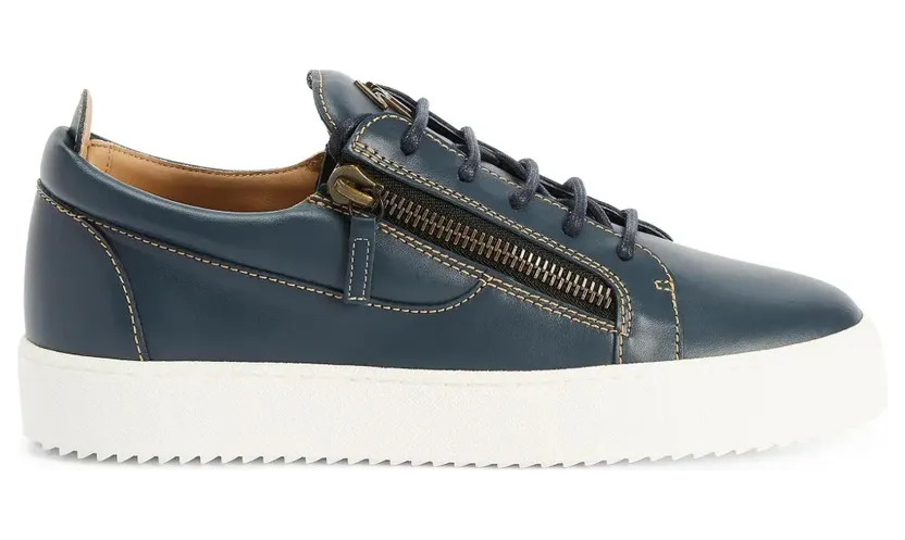 Giuseppe Zanotti Frankie Sneakers mit doppeltem Reißverschluss – Blau (RM50010001)