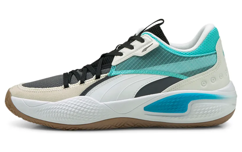 Puma Court Rider Summer Days basketbalschoenen Zwart (195662-01)