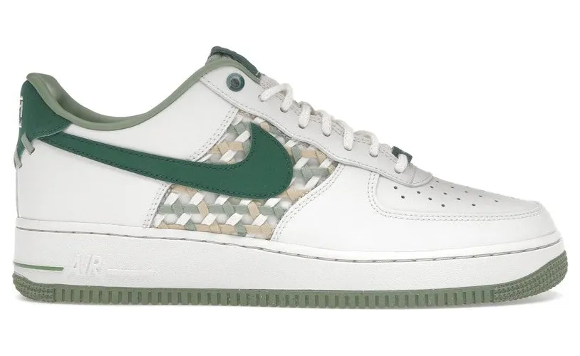 Nike Air Force 1 Low ’07 Premium NAI-KE Bamboo Weave Sail Gorge Green (FN0369-100)