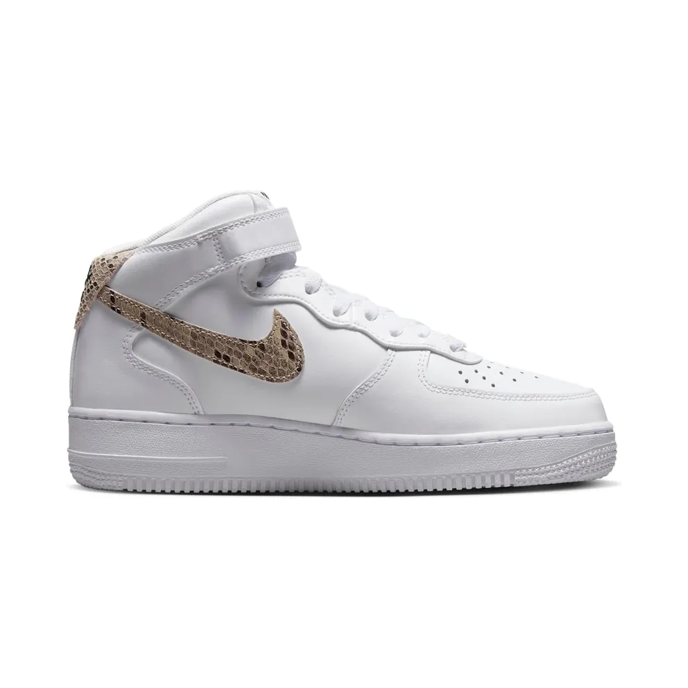 Nike Air Force 1 ’07 Mid White Snake Swoosh (DD9625-101)