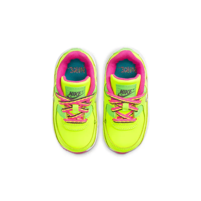 Nike Air Max 90 Volt Fire Pink Green Strike (TD) Volt/Fire Pink-Green Strike-Multi-Color (CW5798-700)