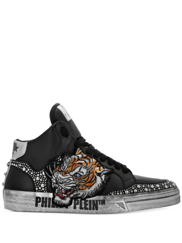 Philipp Plein Retrokickz Tiger “Black” (SAESUSC0728PLE005N)
