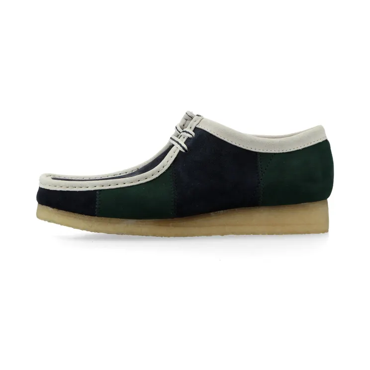 Clarks Originals Wallabee Blue / Green Stripe