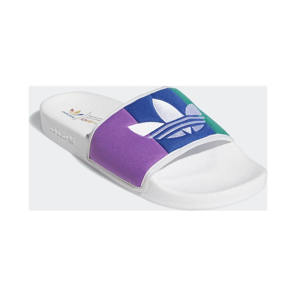 adidas Adilette Pride (2019) Cloud White/Orange/Scarlet (EF2317)
