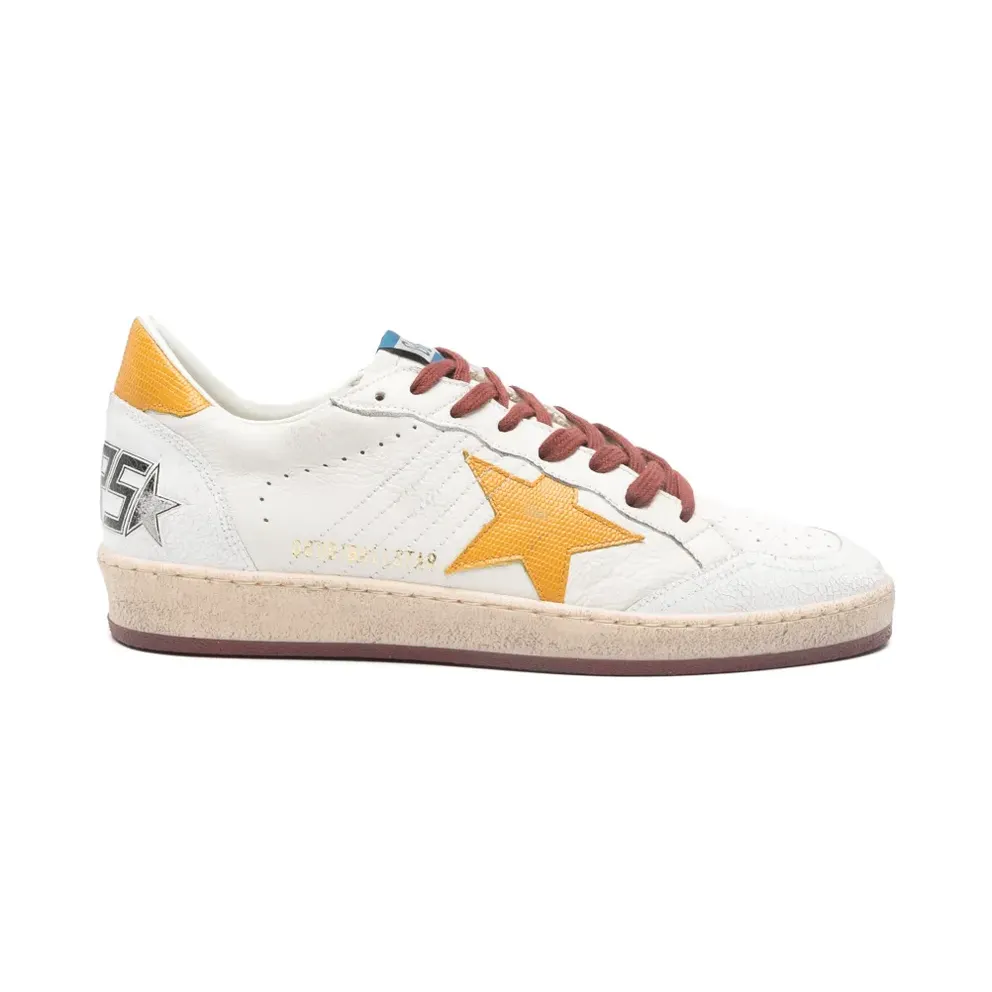 Golden Goose Ball Star leren – Beige (GMF00117F007352)