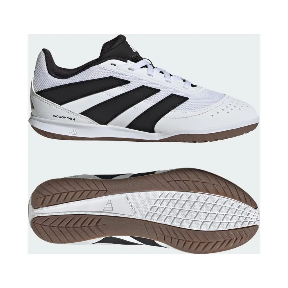 adidas Predator Club Indoor Sala Cloud White Core Black Lucid Lemon (JR7026)