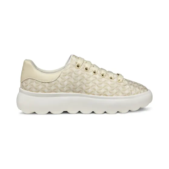 Geox Spherica sneakers met plateauzool – Beige (D55TCD0DSBCC1122)