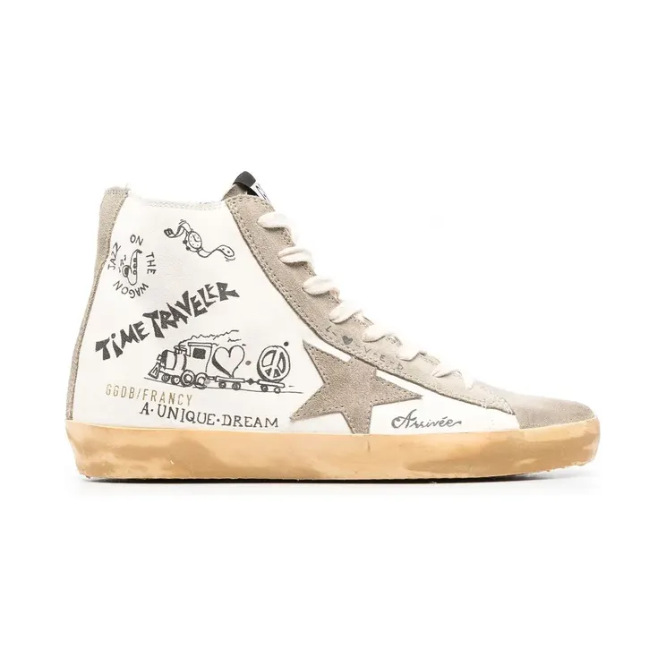 Golden Goose Francy High-Top-Sneakers Nude (GWF00113F003441)