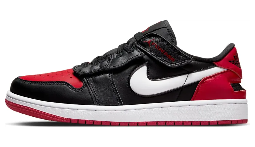 Jordan 1 Low FlyEase Black White Gym Red (DM1206-066)