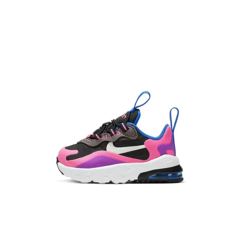 Nike Air Max 270 React Black Hyper Pink Vivid Purple (TD) Black/White-Hyper Pink-Vivid Purple (CD2655-001)