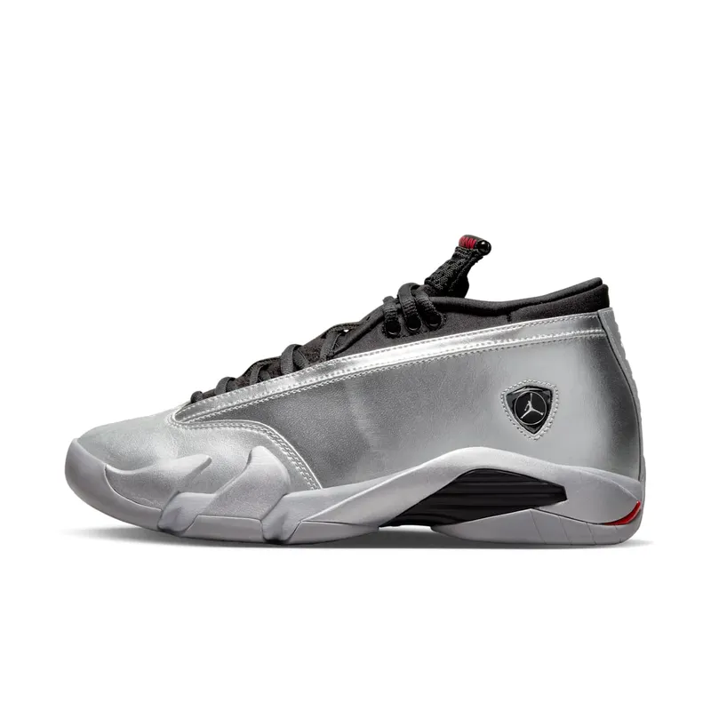 Air Jordan 14 Retro Low Metallic Silver/Wolf Grey/Black/Fire Red (DH4121-060)