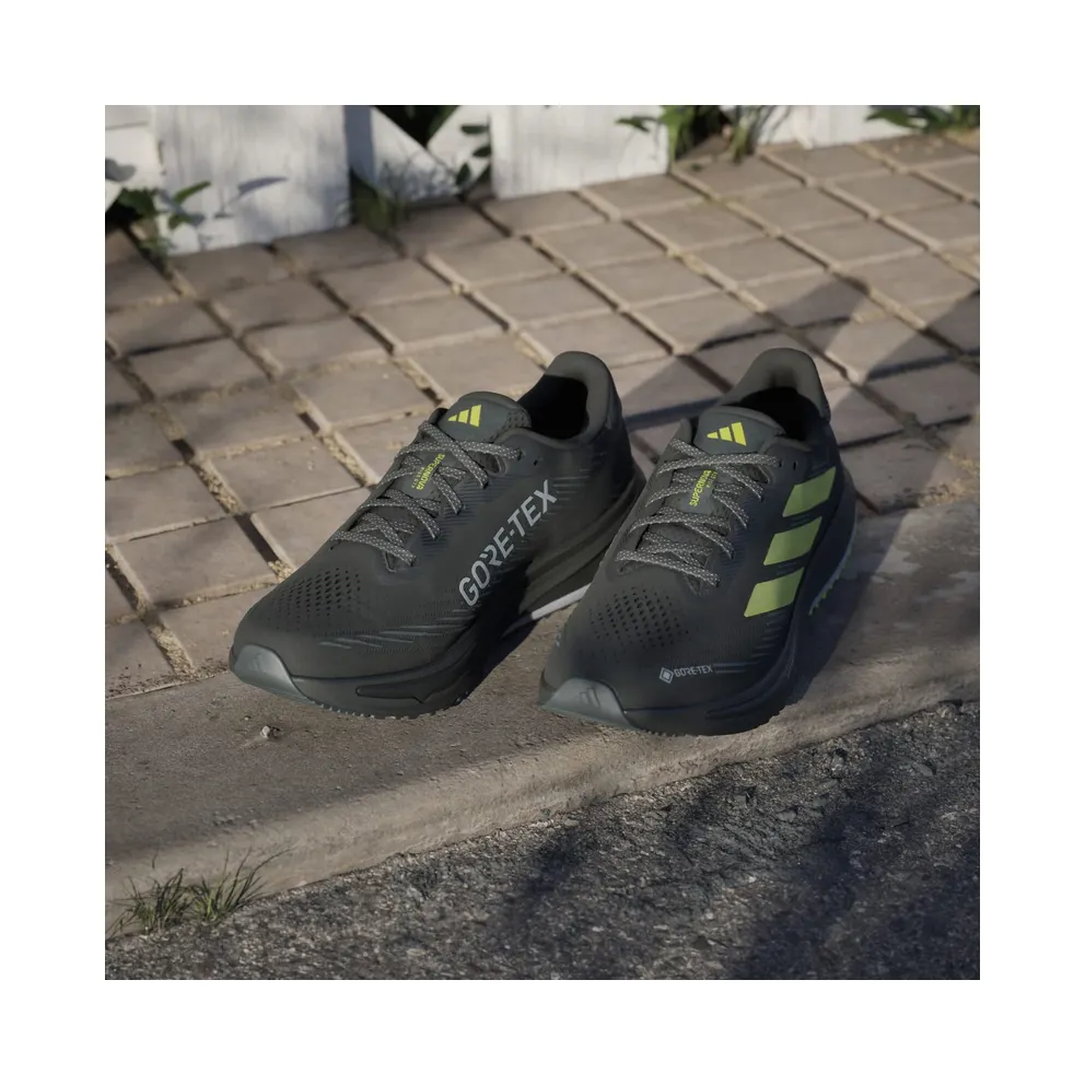 Adidas Supernova Rise GTX Running Shoes Core Black / Preloved Lime / Carbon (JR9598)