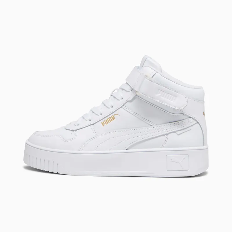 Puma Carina Street halfhoge Gold/White (392337-01)