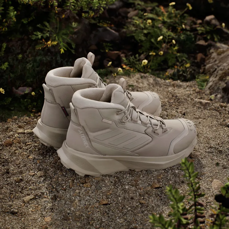 Adidas Terrex Winter Leather Mid Cut RAIN.RDY COLD.RDY Boots Wonder Beige / Wonder Beige / Alumina (ID3436)