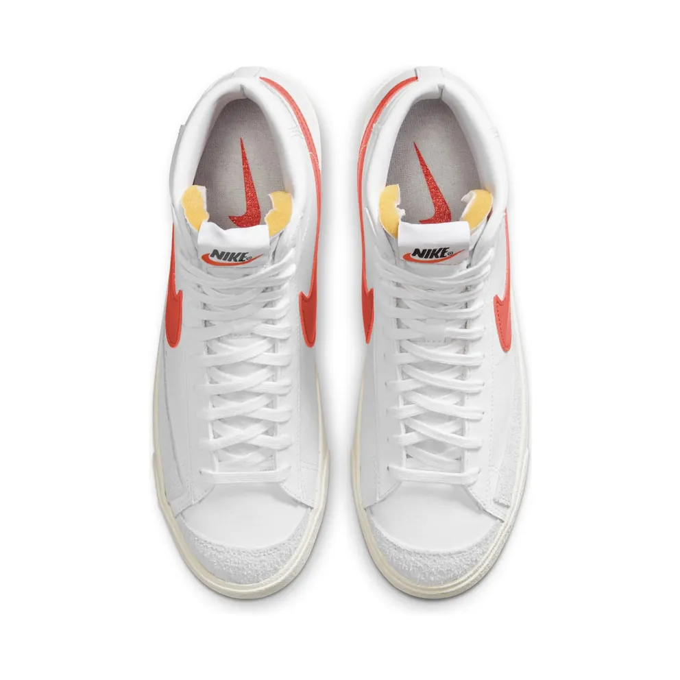Nike Blazer Mid 77 White Bright Crimson White/White-Bright Crimson (BQ6806-110)
