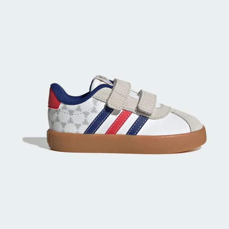 adidas VL Court 3.0 Shoes Infants “Cloud White / Pure Ruby / Mystery Ink” (KJ6131)