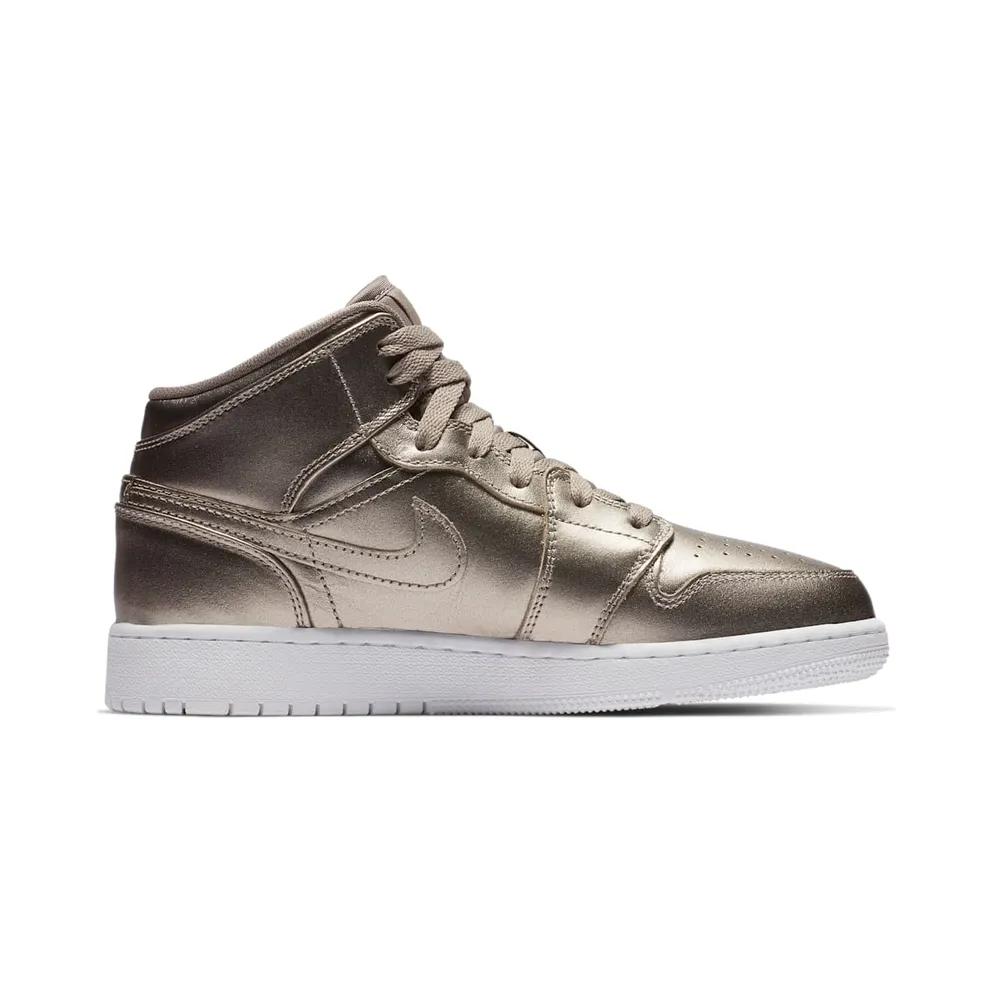Jordan 1 Mid Sepia Stone (GS) Sepia Stone/White-Noble Red (AV5174-200)