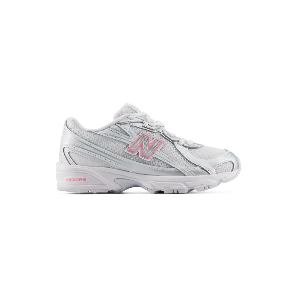 New Balance 740 Bungee Lace PS “Silver Metallic Signal Pink” (P7403DB)