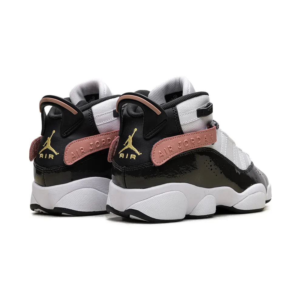 Jordan 6 Rings GS “White Red Stardust Vapor Green Anthracite” (DV3178-101)