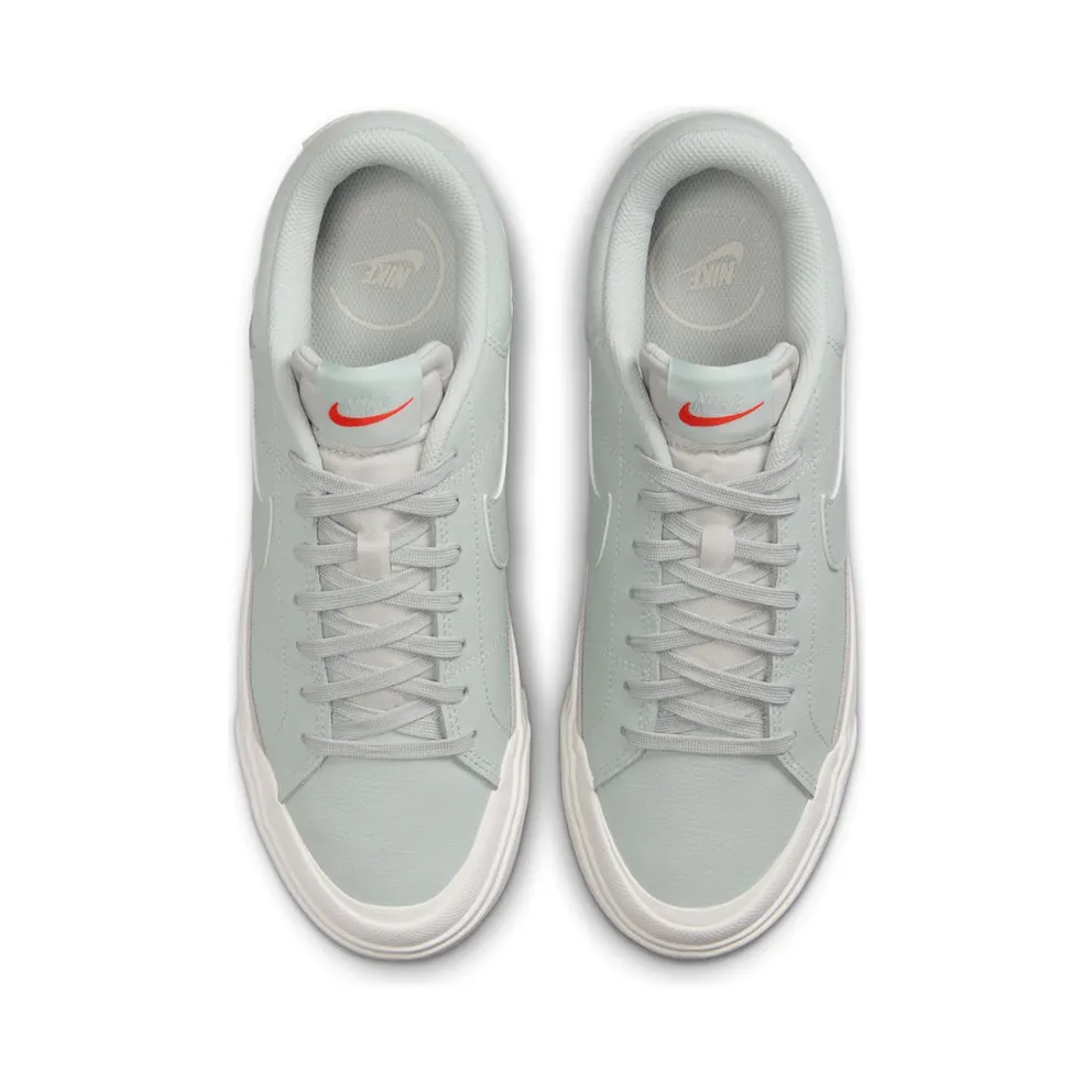Nike Court Legacy Lift Light Silver Sail Picante Red Feather (DM7590-003)