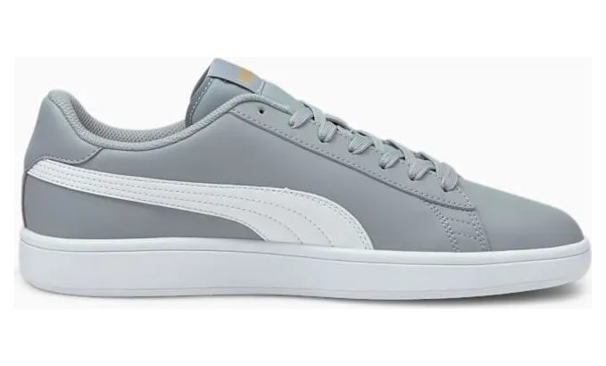 Puma Smash v2 leren Grijs/Wit/Goud (365215-28)