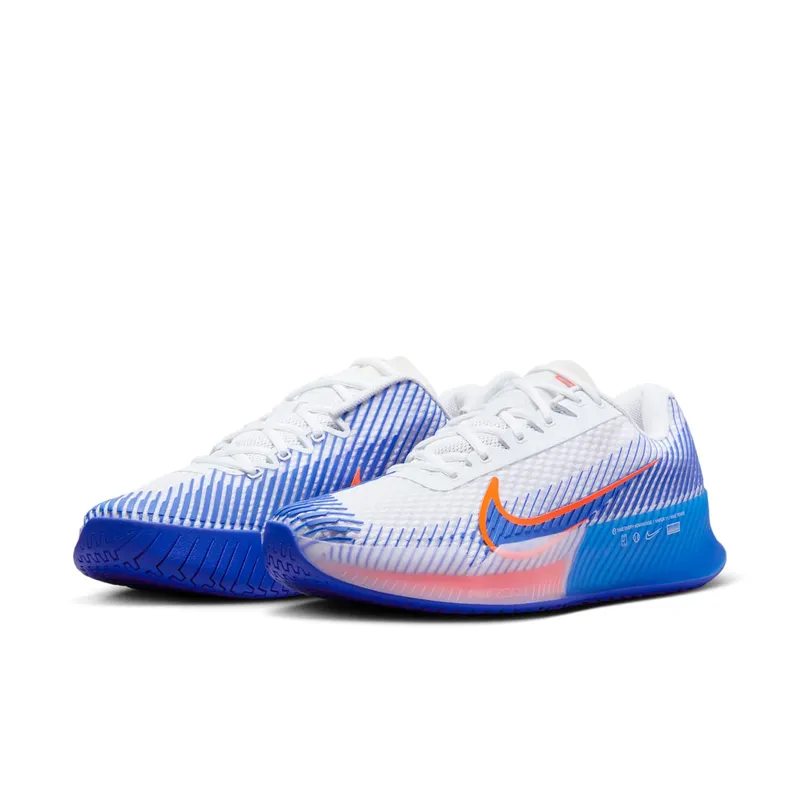 Nike Court Air Zoom Vapor 11 HC “White Hyper Crimson Hyper Royal” (DR6966-105)