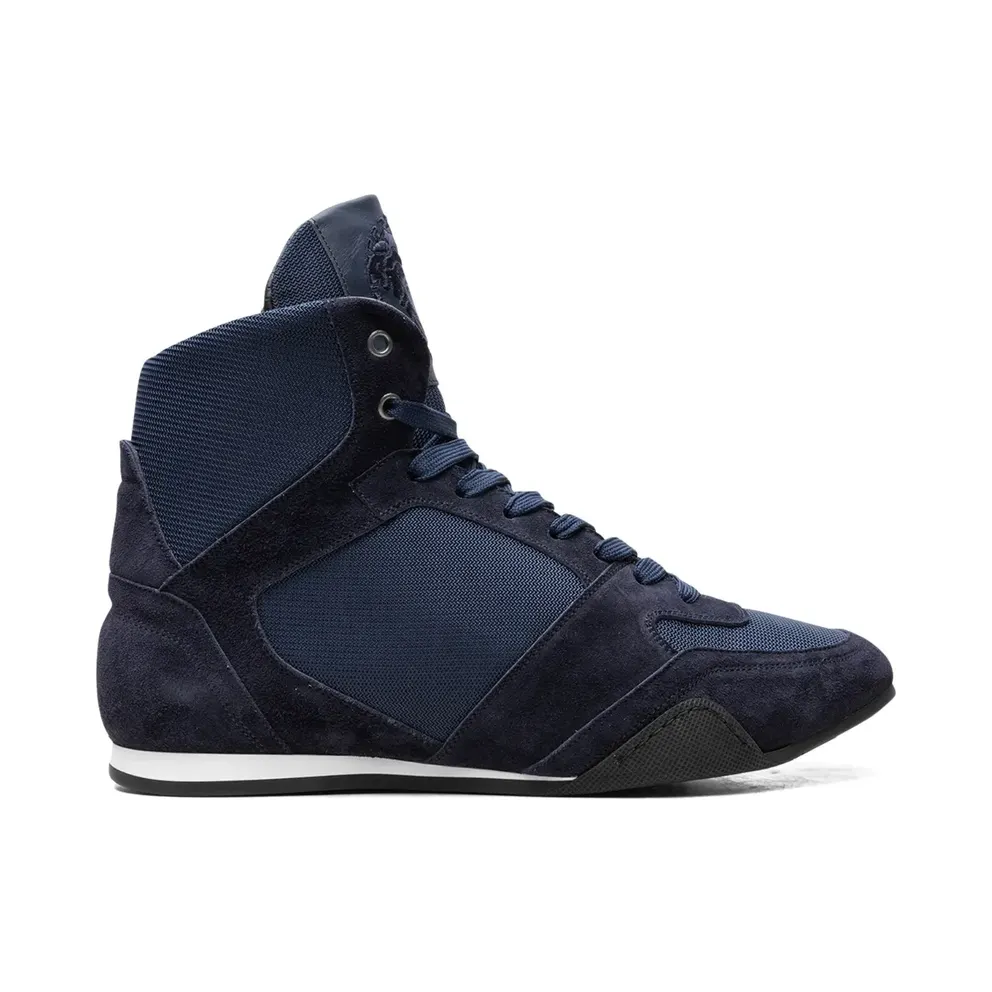 Versace High-top Greek Key Navy – Blue (DSU6442D4CTG)